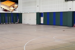 宜蘭國民運動中心|運動木地板,球場地板,多功能計分板,楓木球場,球場PVC